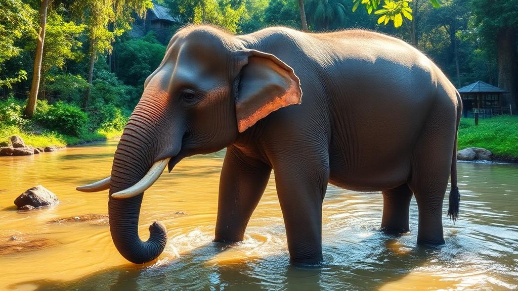 Ethical elephant sanctuary experience